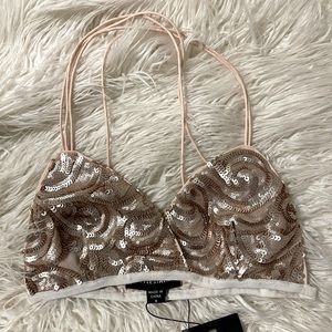 STYLESTALKER Sequin Bralette Size S